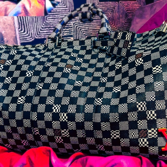 Louis Vuitton x Virgil Abloh limited edition distorted Damier keepall 50 - Picture 3 of 9